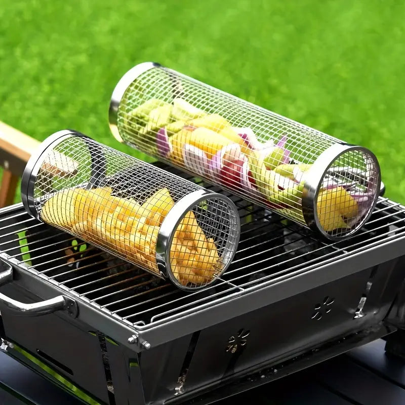 FlameMaster Rullande Grillkorg